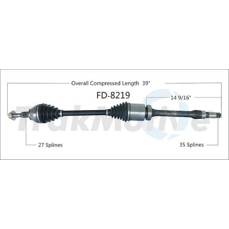 Surtrack Axle Cv Axle Shaft, Fd-8219 FD-8219